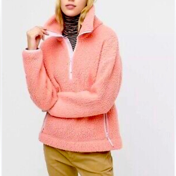 J. Crew Tops - J. Crew Polartec Sherpa Fleece Half-Zip Pullover Jacket/Sweatshirt Size: 4-6